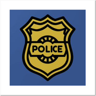 Police Badge Posters and Art